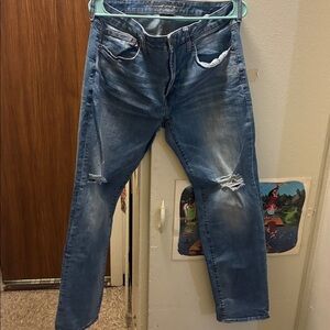 (34x32)American Eagle Outfitters Blue Extreme Flex Jeans new